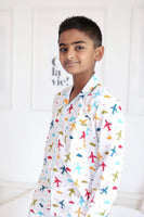 Airplane PJ - Collared & Button down PJ