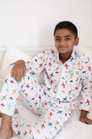 Airplane PJ - Collared & Button down PJ