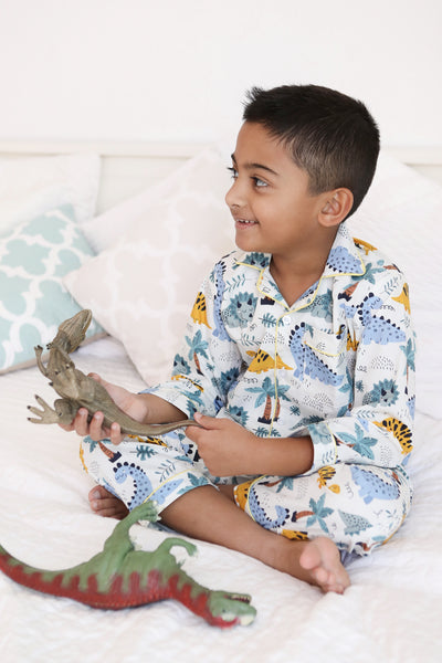 Dino Scene - Collared & Button down PJ