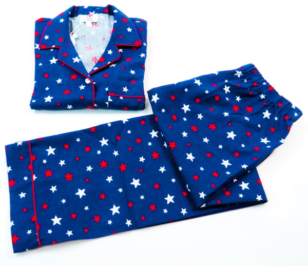 Red and Blue PJ - Collared & Button down PJ