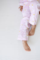 Pink Swan- Collared & Button down PJ