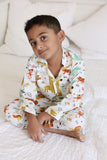 Jungle Scene- Collared & Button down PJ